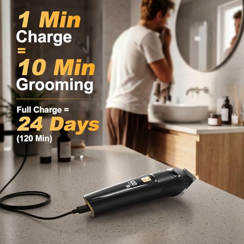 Beard Trimmer for Men, Cordless 18-in-1 Electric Razor & Hair Clipper,Gifts