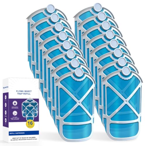 16 Pack Refill Cartridges, 2026 Upgraded Flying Insect Trap Refills