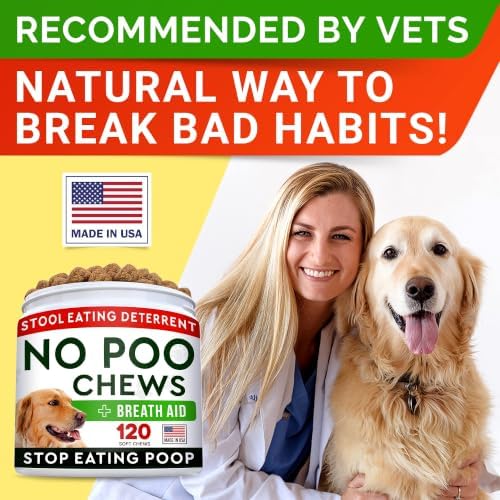 STRELLALAB No Poo Chews for Dogs - Coprophagia & Stool Eating Deterrent