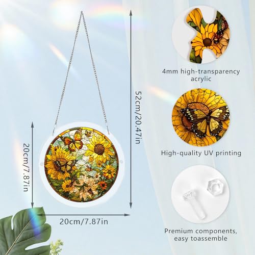 Acrylic Jigsaw Puzzle Suncatcher, Stained Glass Suncatcher Puzzle
