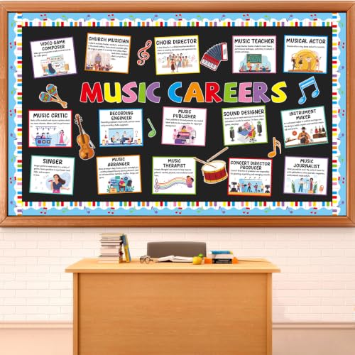 Music Career Bulletin Board Set Inspirational Musical Posters Music Classroom