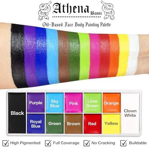 UCANBE Athena Basic Face Body Paint Oil Palette