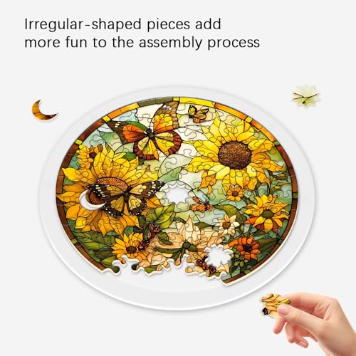 Acrylic Jigsaw Puzzle Suncatcher, Stained Glass Suncatcher Puzzle