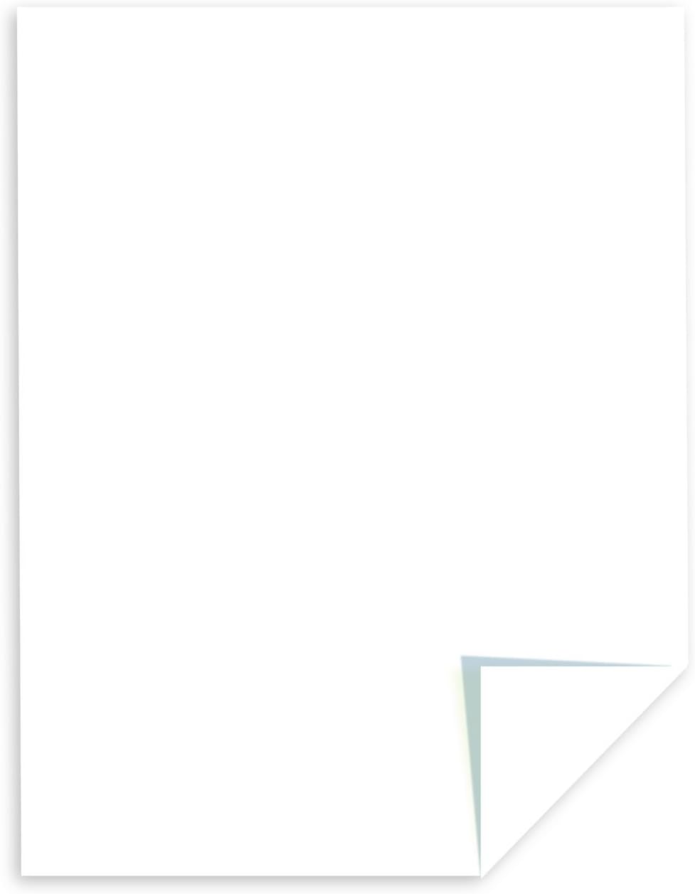 Astrobrights/Neenah Bright White Cardstock, 8.5" x 11", 65 lb/176 gsm, White