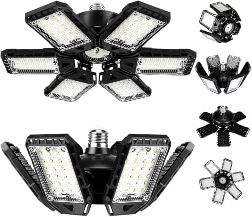 Aoretic LED Garage Lights 180W 18000LM 6500K, 2 Pack