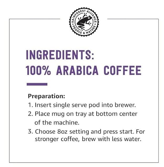 Solimo Dark Roast Coffee Pods, Compatible with Keurig 2.0 K-Cup Brewers 100
