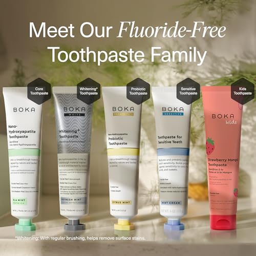 Boka Toothpaste - Fluoride Free Toothpaste, Nano Hydroxyapatite Toothpaste