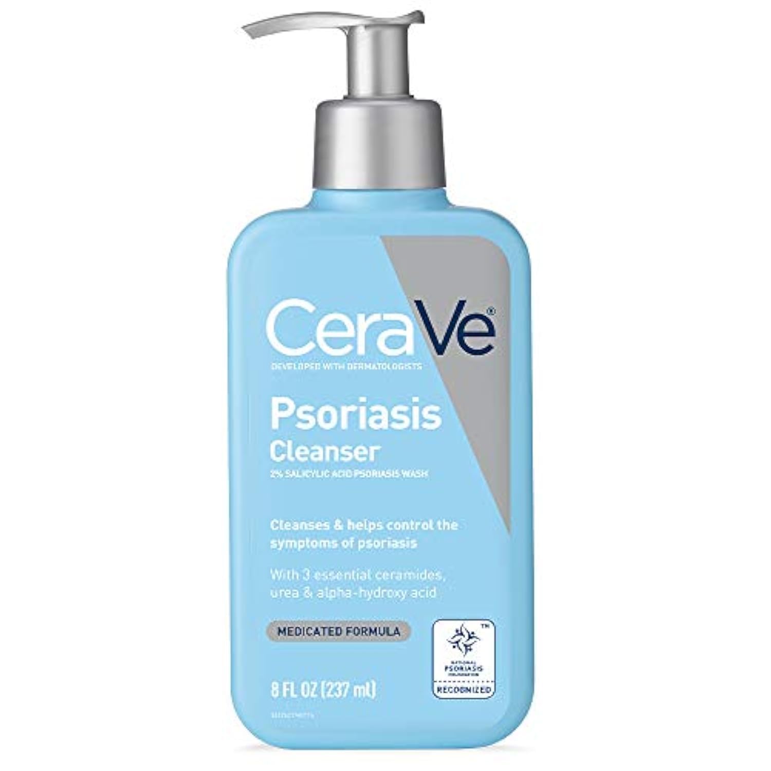 CeraVe Cleanser for Psoriasis Treatment, With Salicylic Acid for Dry Skin