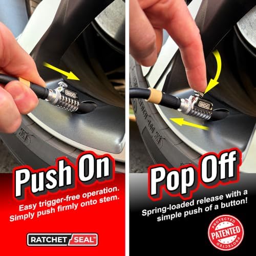Chuck Mates Locking Tire Air Chuck Quick-Connect, Open-Flow (1-Pack)