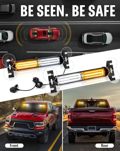 HLauto 2x10.7inch 40LED Strobe Traffic Advisor Light Bar