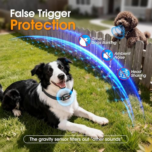 Dog Bark Collar for Small Medium Large Dogs 10-100lbs, Automatic Bark Device