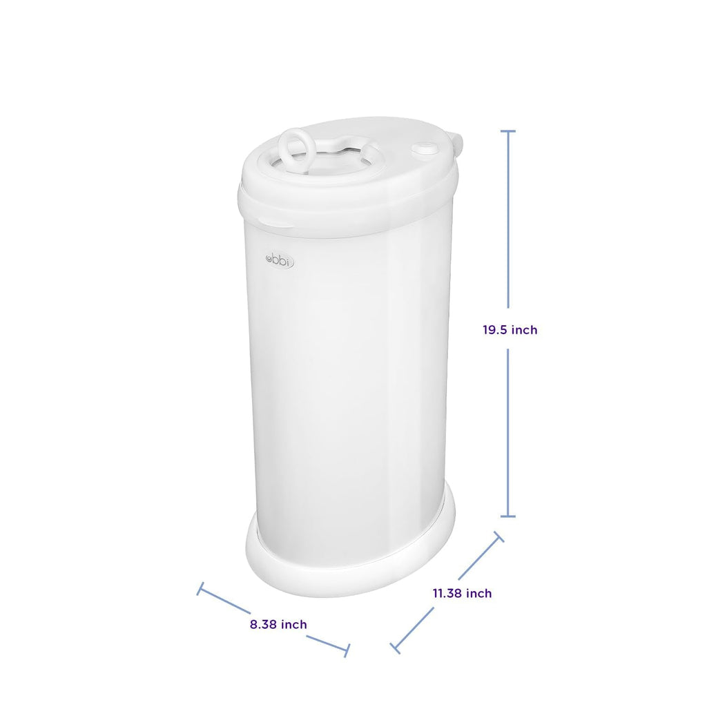 Ubbi Steel Diaper Pail, Odor Locking, No Special Bag Required, Award-Winning