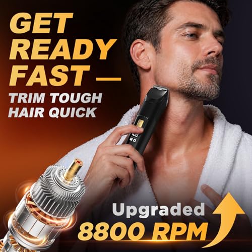 Beard Trimmer for Men, Cordless 18-in-1 Electric Razor & Hair Clipper,Gifts