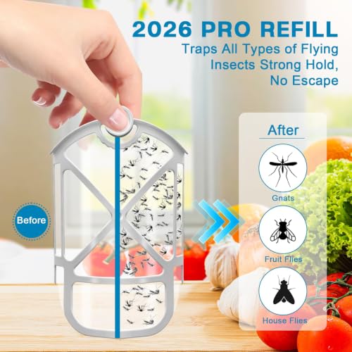 16 Pack Refill Cartridges, 2026 Upgraded Flying Insect Trap Refills
