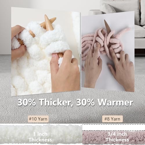 Cozyful Chunky Yarn for Hand Knitting - #10 Chunky Chenille Yarn