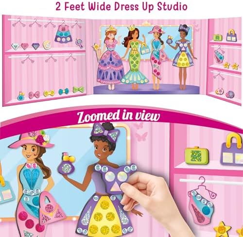 Imagimake DIY Magnetic Dress-Up Princess, 30 Magnetic Dresses & Accessories