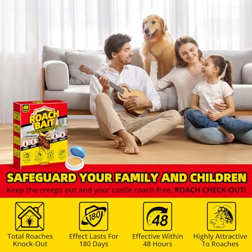 Cockroach Killer Indoor Home - 48 Packs