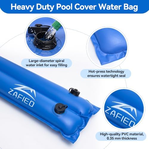 8' Water Bags for Pool Cover, Inground Pool Cover Weights 0.7mm 6 + 4 Pack
