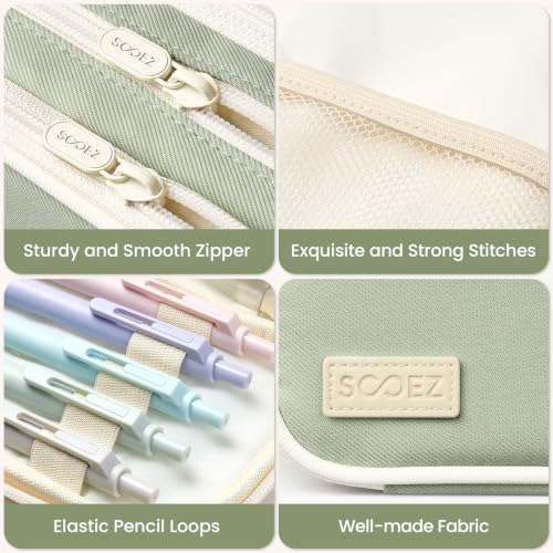 Sooez Large Capacity Pencil Case Pouch, Cute Pencil Pouch Pencil Bag