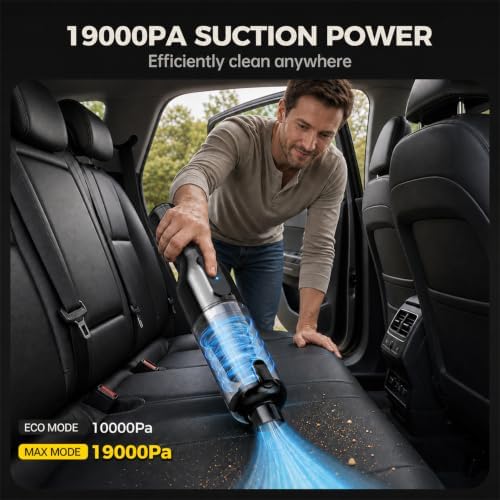 Car Vacuum Cleaner for Car Home Pet, Handheld Vacuum Cordless High Power