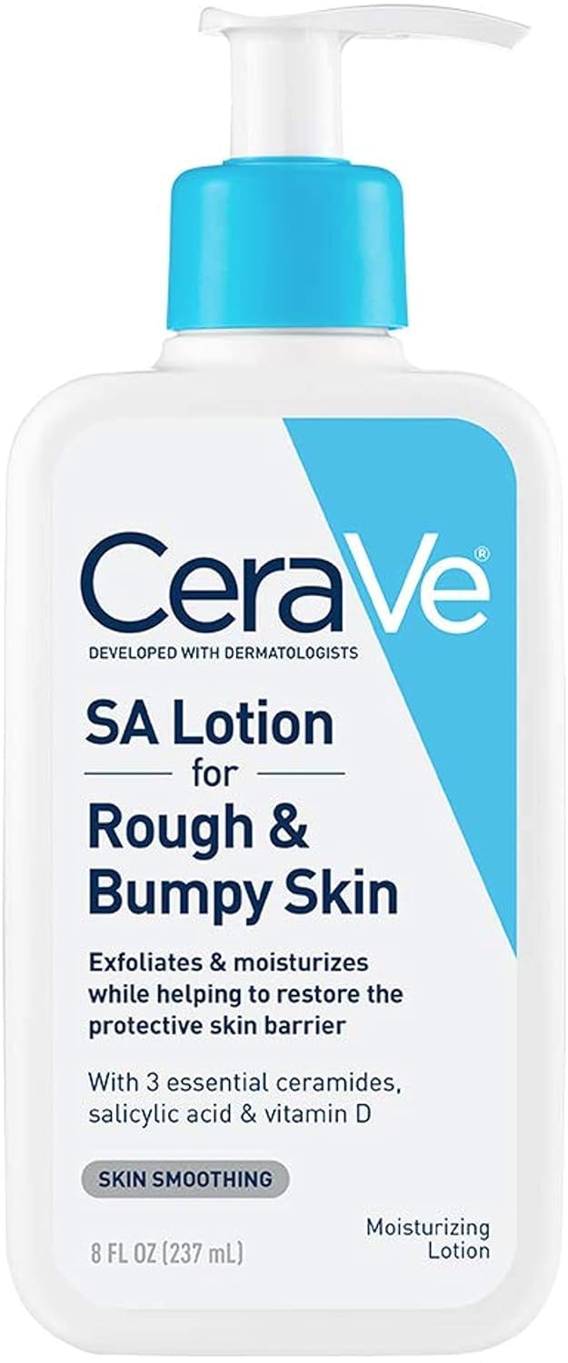 CeraVe SA Lotion for Rough & Bumpy Skin, Vitamin D, Hyaluronic Acid, Lactic