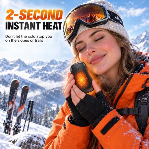 Hand Warmers Rechargeable 2 Pack, MKG Electric Hand Warmer, 24Hrs Long Lasting