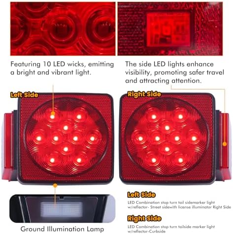 MAXXHAUL 70205 Trailer Light Kit - 12V All LED