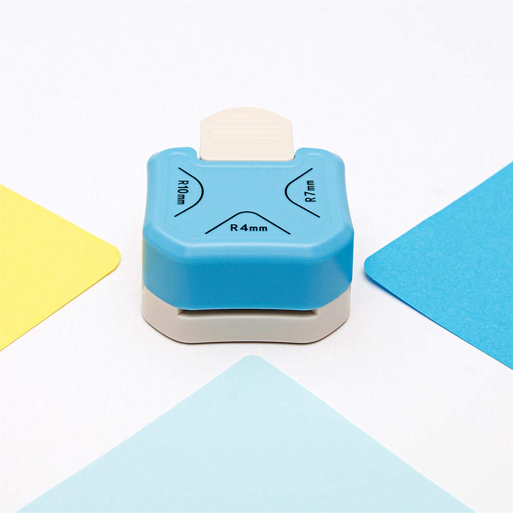 QIQQIKIN Paper Corner Rounder 3 in 1 •?öR4mm+R7mm+R10mm•?ä•?Î Punches for