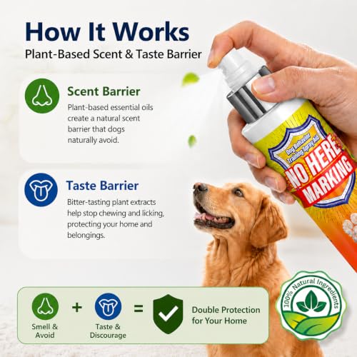 Bitter Apple Spray & Dog Potty Training Spray, 2-in-1 Dog Deterrent Spray to