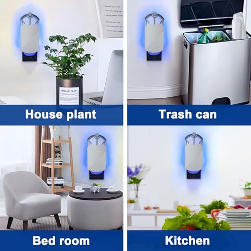Flying Insect Trap for Indoor Use (2 Starters & 6 Refill Cartridges), UV