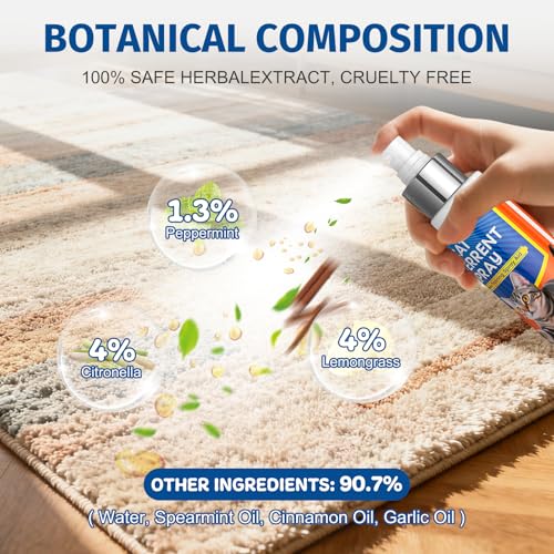 Cat Deterrent Spray, Cat Deterrent for Furniture Protection, Pee Spraying