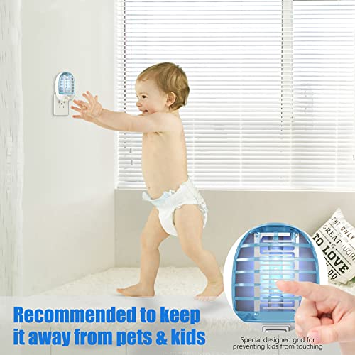 Bug Zapper Indoor, Mosquito Zapper Indoor with Blue Lights for Living Room