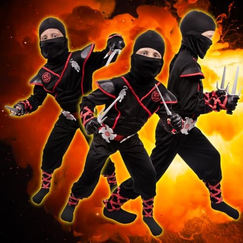 Kangaroo Ninja Costume for Boys & Girls with Ninja Accessories