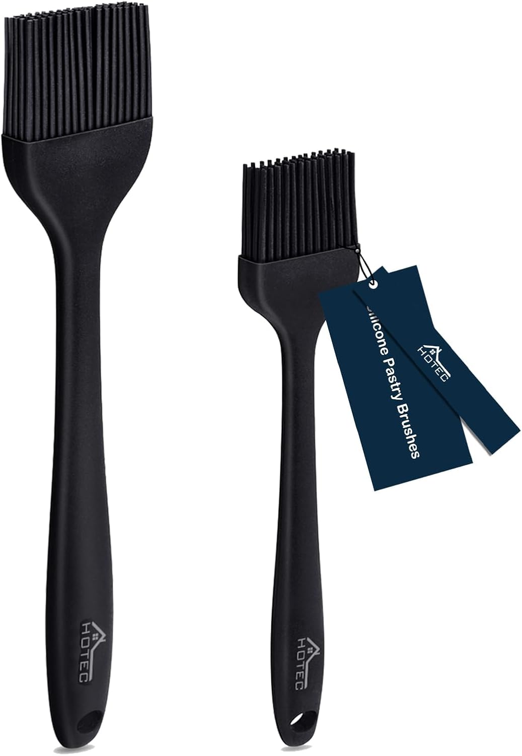 HOTEC 600‰ãä Heat Resistasnt Basting Brushes, BPA Free Silicone Pastry Brush
