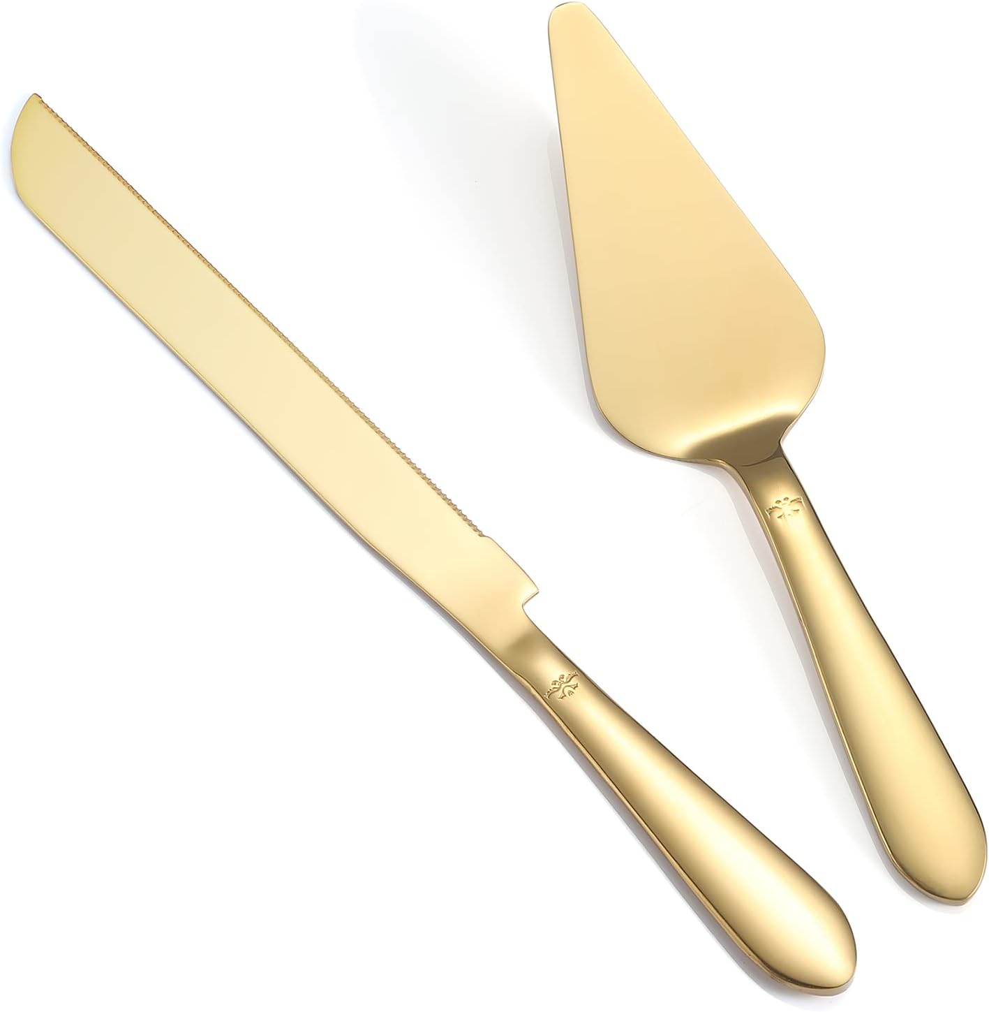 Eisinly Cake Cutting Set for Wedding, Elegant Cake Knife and Server Set with