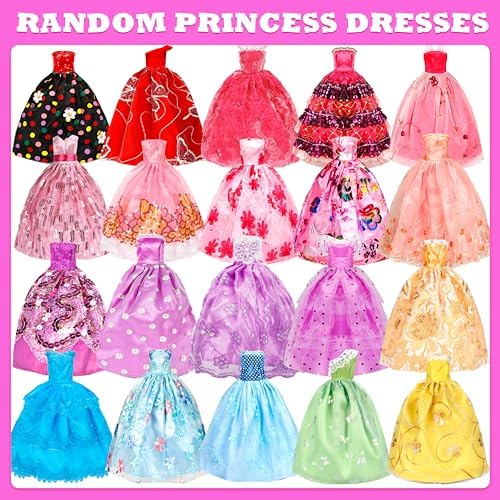 138 Pcs Doll Clothes and Accessories