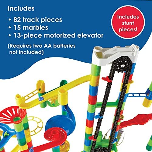 MindWare Marble Run 110 Piece Building Set with 82 Track Pieces