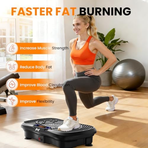 AXV Vibration Plate Exercise Machine Fitness Platform Body Vibrating Board