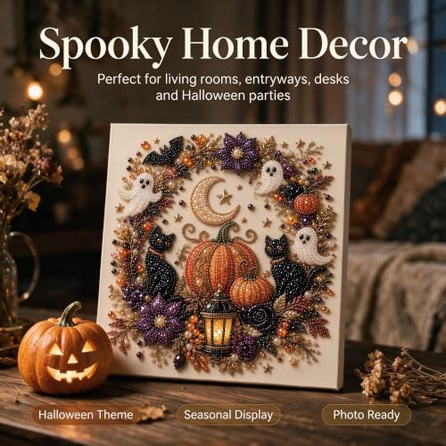 Halloween Ghost Pearl Diamond Art DIY Kit 3D Diamond Painting (Ghost)