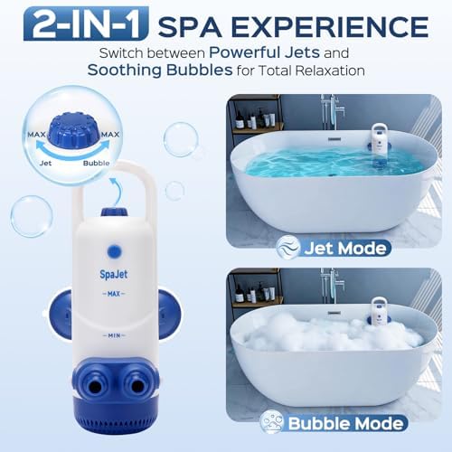 Bath Jets for Tub with 2-in-1 Jet & Bubble Mode for Home Spa