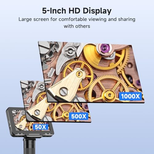 5" LCD Digital Soldering Microscope for PCB Repair with C-Clamp