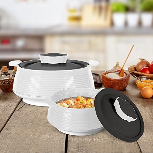 Milton Casserole Set of 3 (62, 45 & 28 oz) PU Insulated Hot Pot for Food