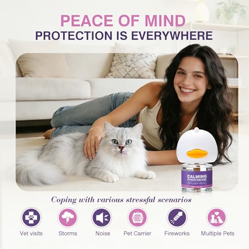 Tcllka Cat Calming Pheromone Diffuser Effectively Relieve Anxiety Stress Cat