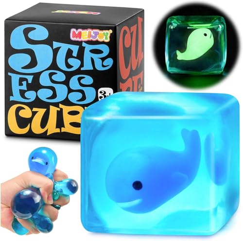 Squishy Fidget Toys Stress Cube - Squeeze Toys Stress Balls for Adults Slow