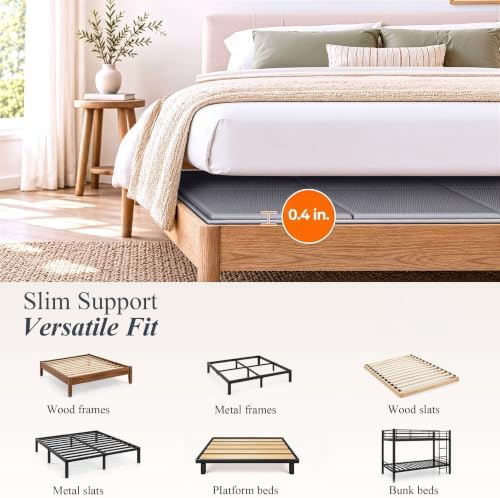 LAVEVE Heavy Duty Bunkie Board Queen Size 60'' x 80'', Anti-Slip Bed Slat