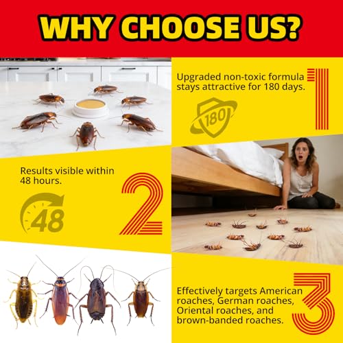 Cockroach Killer Indoor Home - 48 Packs