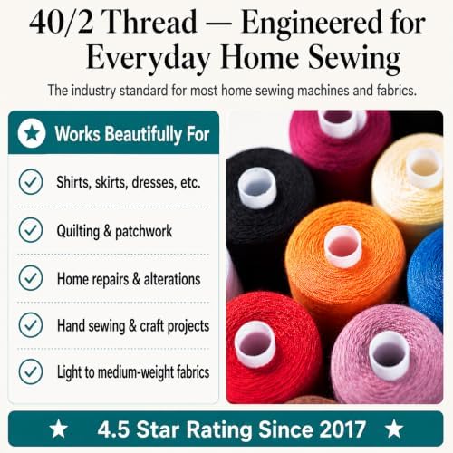 BlesSew Sewing Machine Thread – 24 Spools