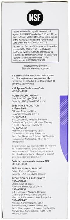 LG LT1000P - 6 Month / 200 Gallon Capacity Replacement Refrigerator Water