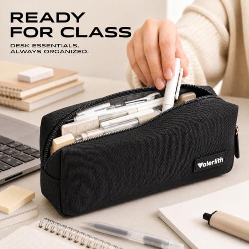 Small Pencil Case Simple Pencil Pouch, Zippered Pen Bag School Supplies for