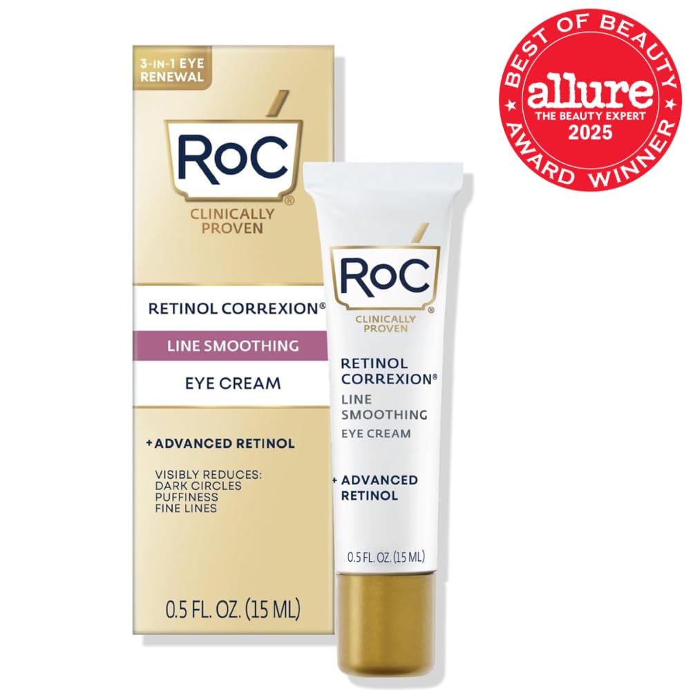 RoC Retinol Correxion Under Eye Cream for Dark Circles & Puffiness, Daily